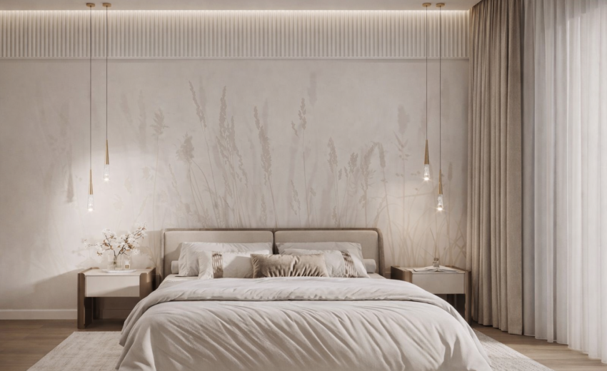 luxury fitted bedroom with smart storage London